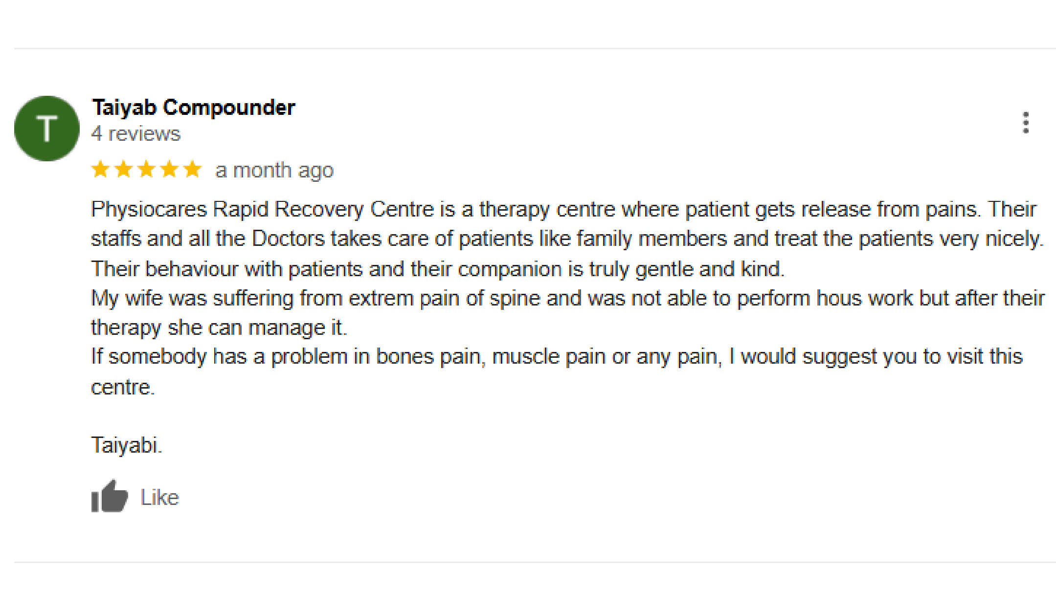 Patient Review Image